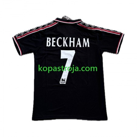 Billiga Fotbollströjor Manchester United Beckham 7 Retro Tredje tröja 1998-1999 Kortärmad